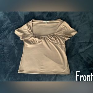 eye candy large light brown shirt